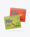 Two Kraft Notebooks Mockup