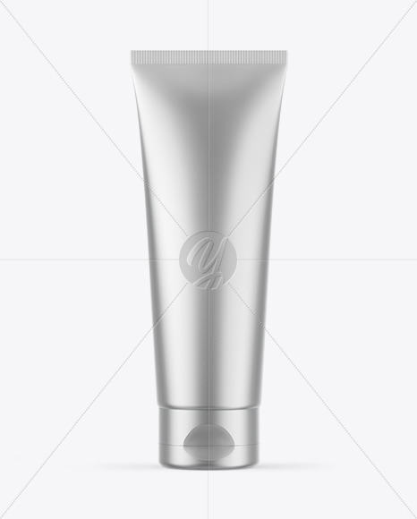 Matte Metallic Cosmetic Tube Mockup