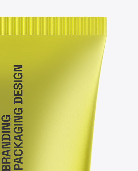 Matte Metallic Cosmetic Tube Mockup