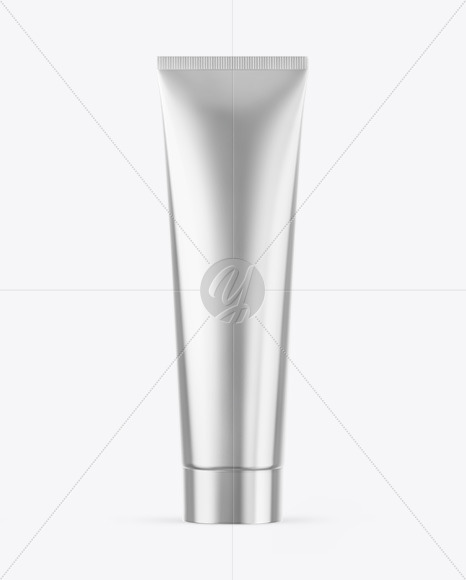 Metallic Cosmetic Tube Mockup