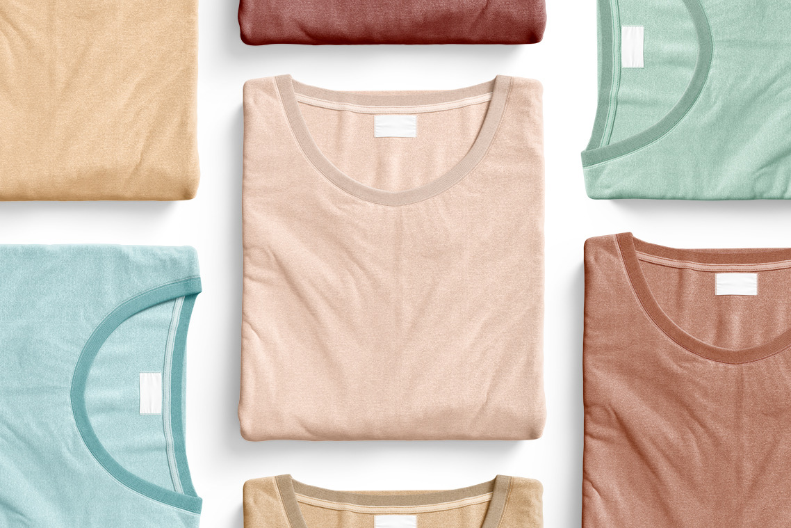 Folded T-Shirt Mockups Folded T-Shirt Mockups