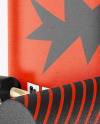 Paint Can with Kraft Finish & Roller Mockup