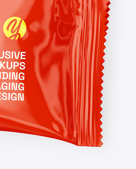 Glossy Snack Package Mockup