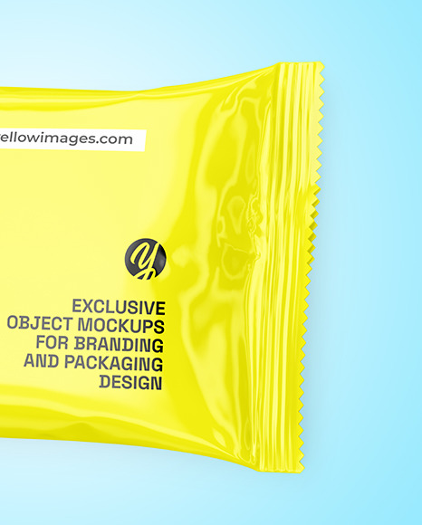 Glossy Snack Package Mockup