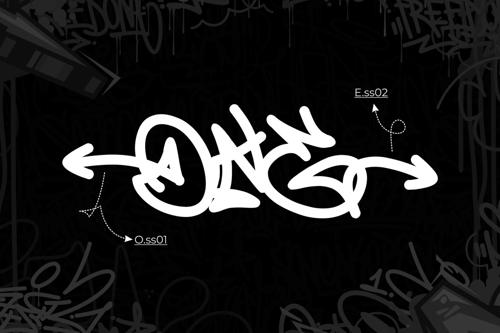 Phantom Urbanism - Monoline Graffiti font