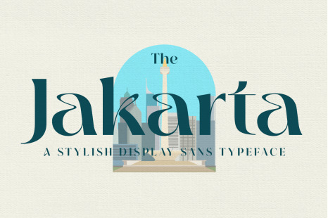 The Jakarta Font - Contemporary fashion