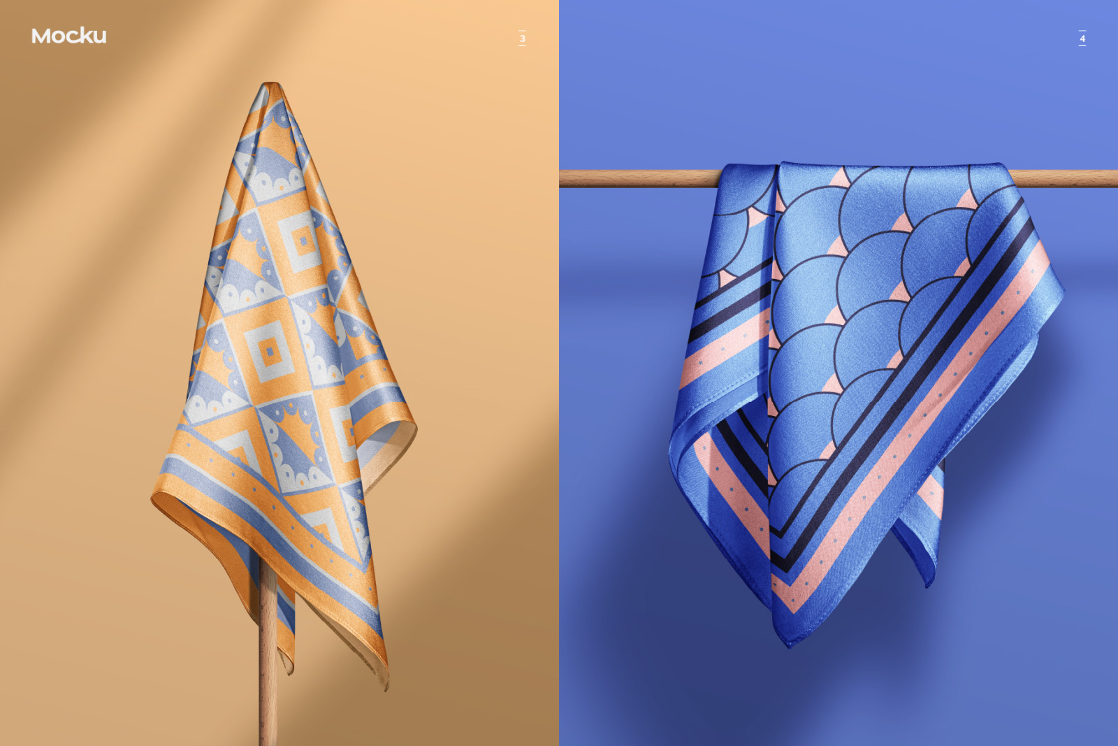 Silk Scarf Mockup Pack - Vol. 02