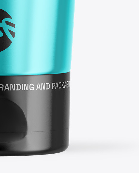 Metallic Cosmetic Tube Mockup