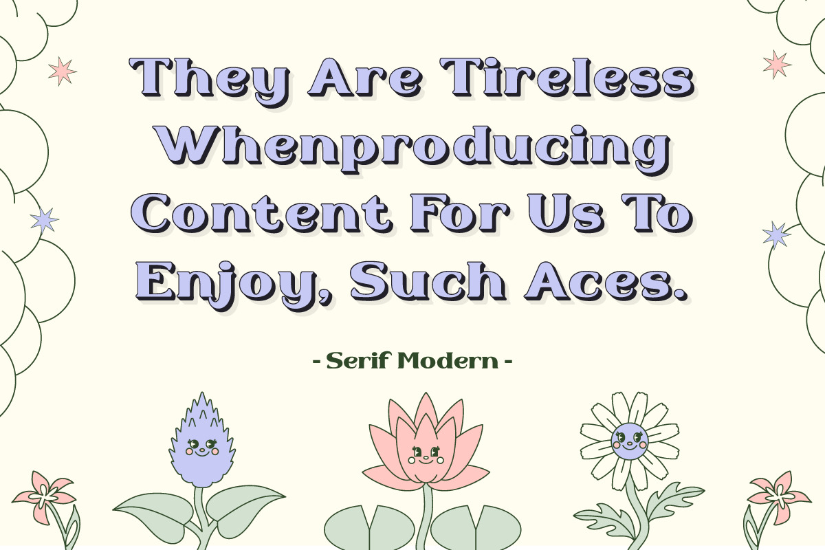 Seroy - A stylized serif Modern fun Seroy - A stylized serif Modern fun