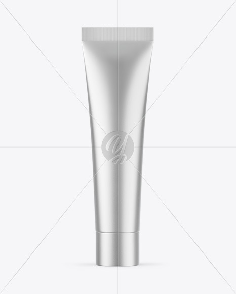 Matte Metallic Cosmetic Tube Mockup