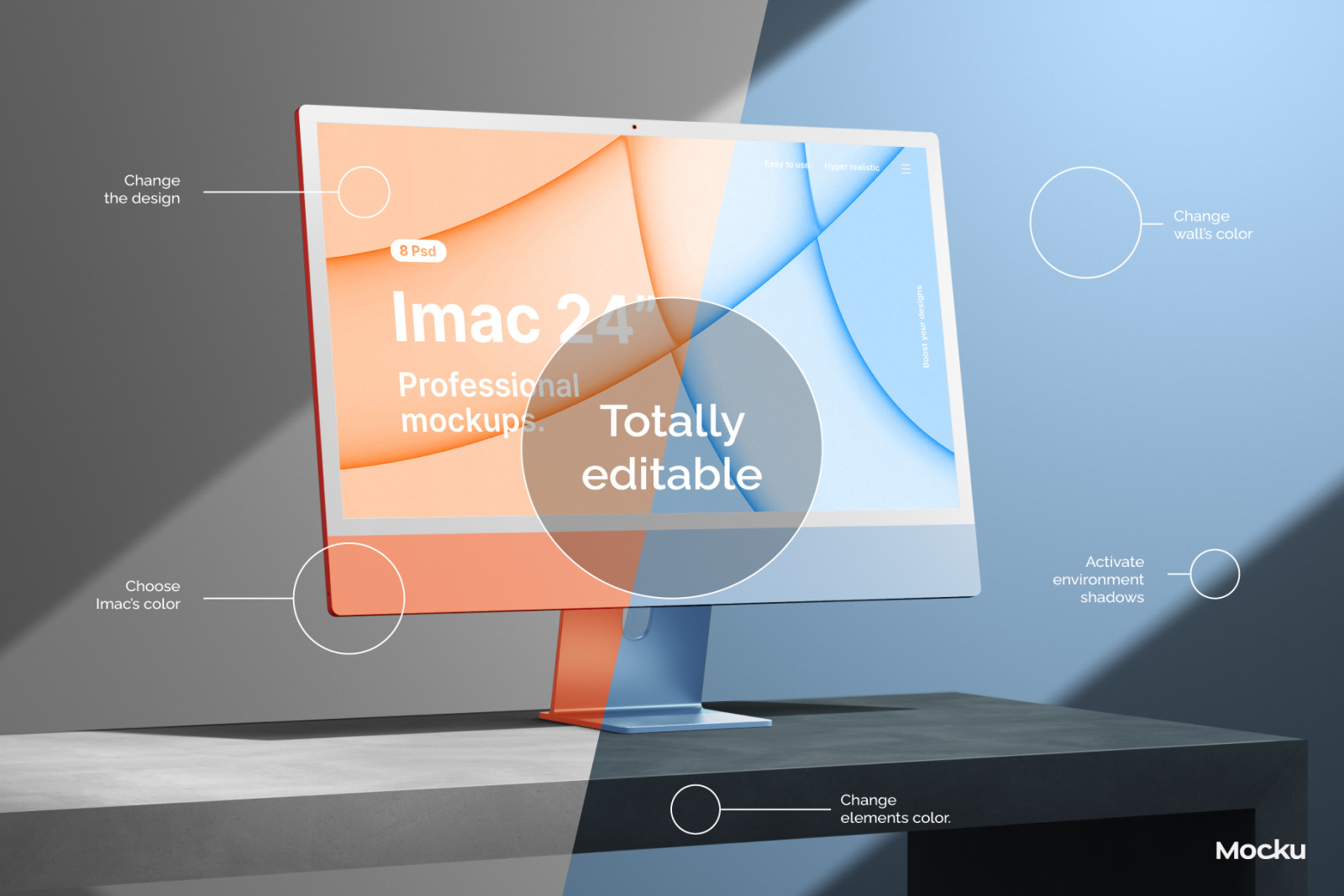 iMac 24&#034; - Mockups Pack