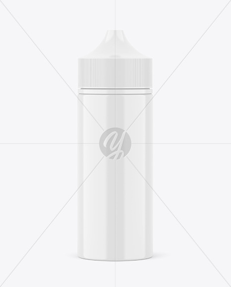 120ml Glossy Plastic Dropper Bottle Mockup