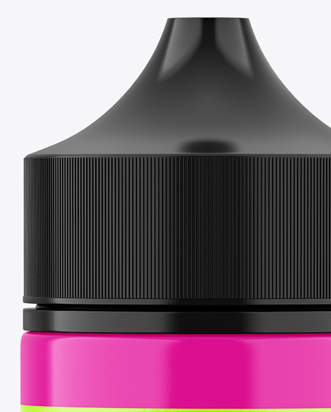 120ml Glossy Plastic Dropper Bottle Mockup