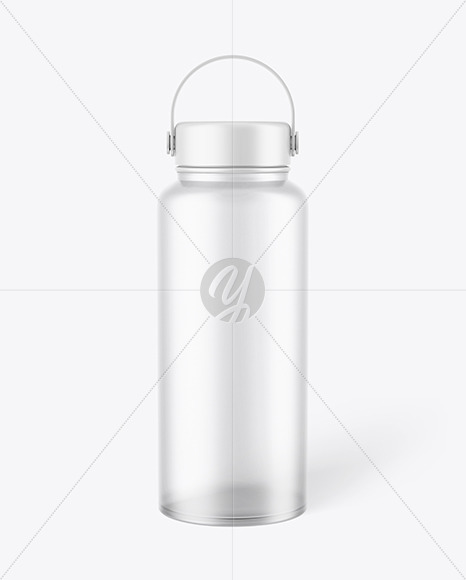 Frosted Water Bottle Mockup