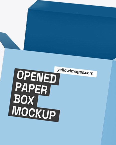 Two Opened Paper Boxes Mockup