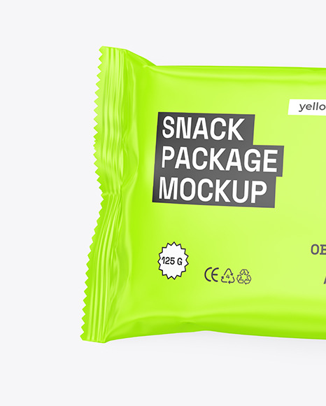 Matte Snack Package Mockup