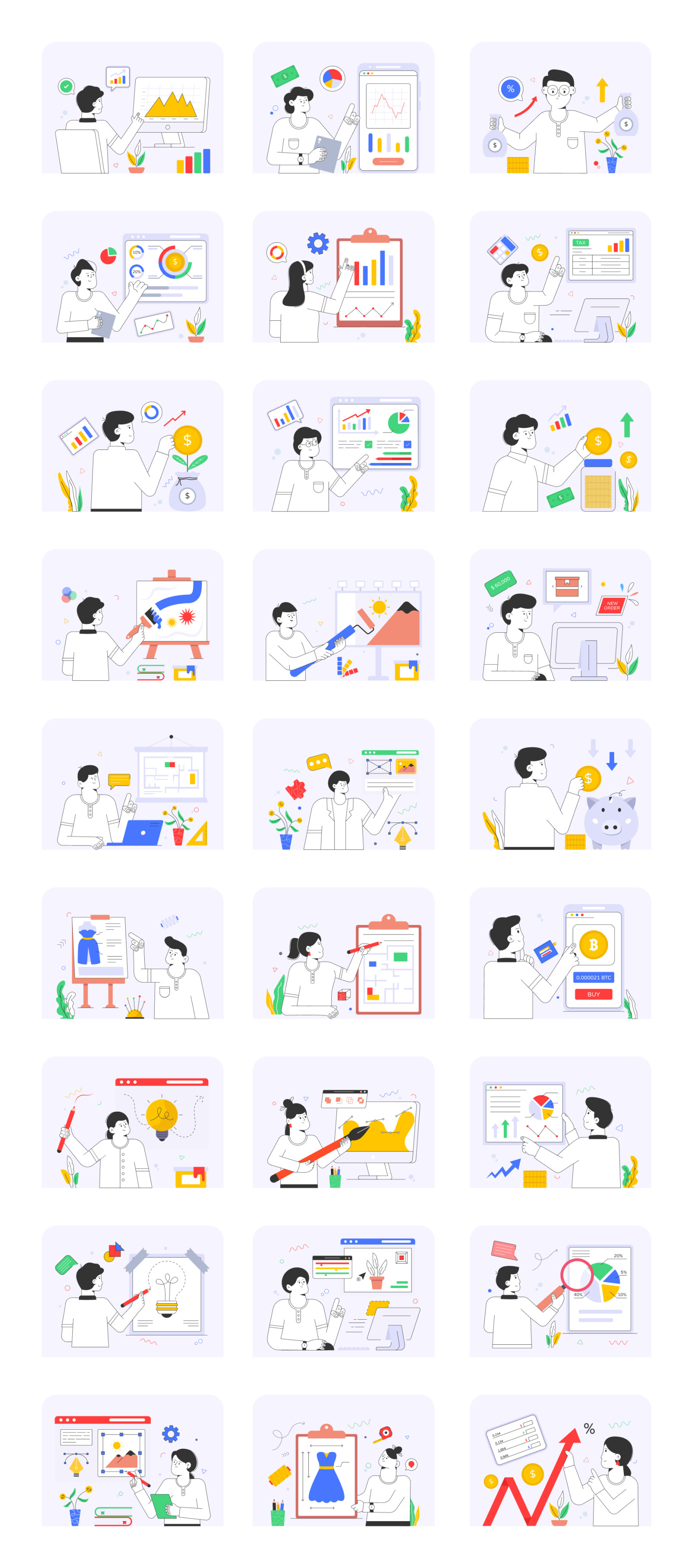 Flat Artwork Illustrations Flat Artwork Illustrations