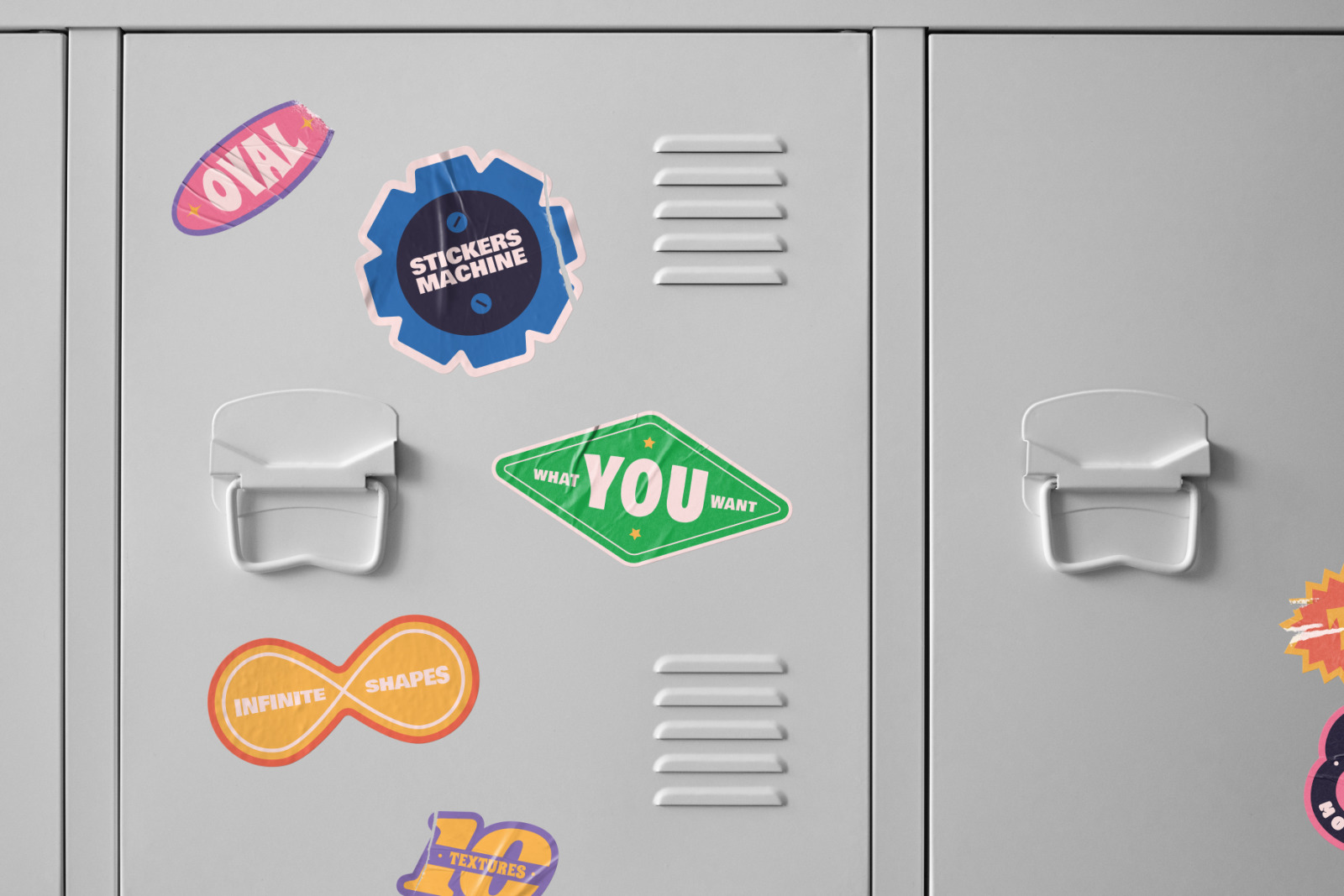 Stickers Mockup Machine