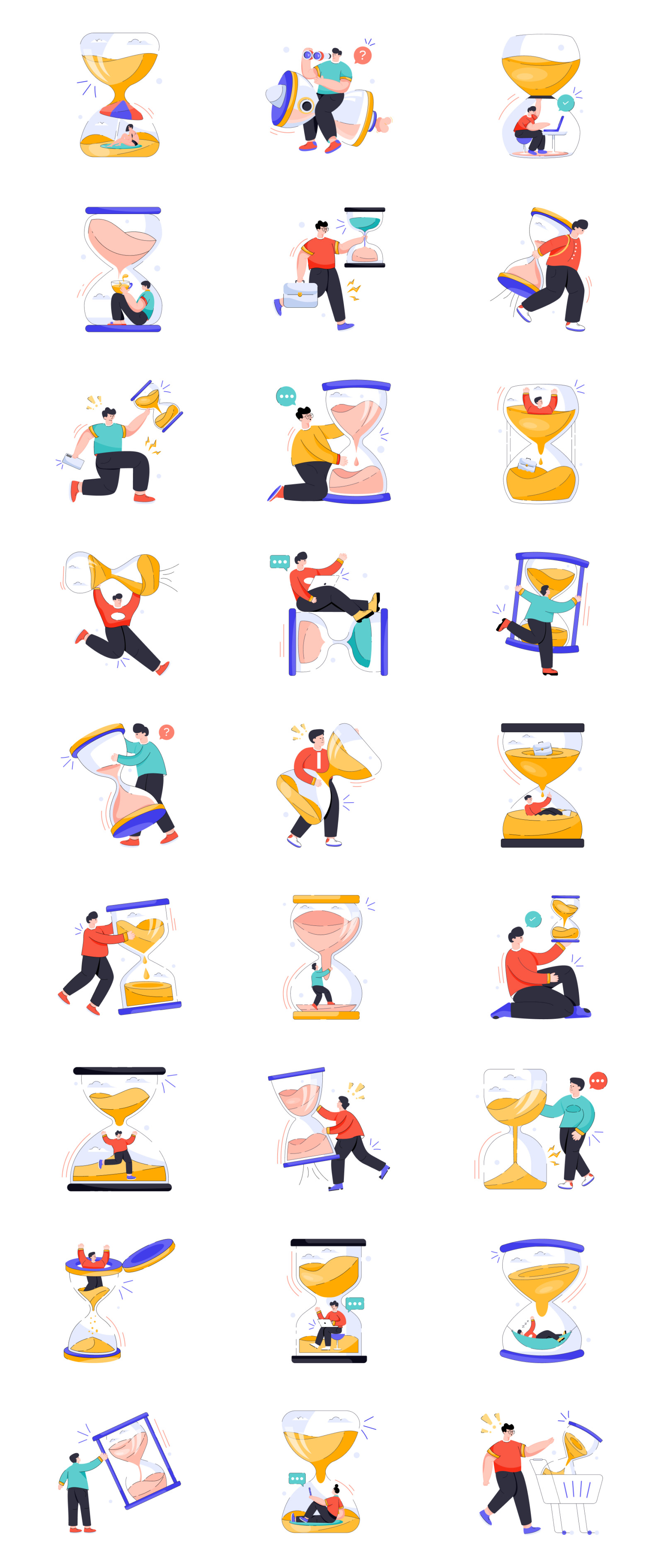 45 Time Illustration