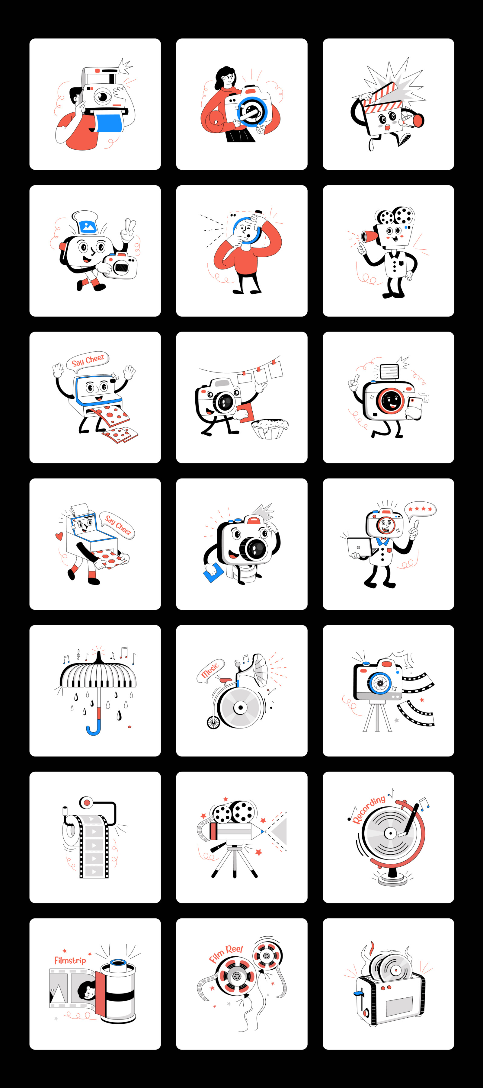 40 Camera Illustrations and Animations 40 Camera Illustrations and Animations