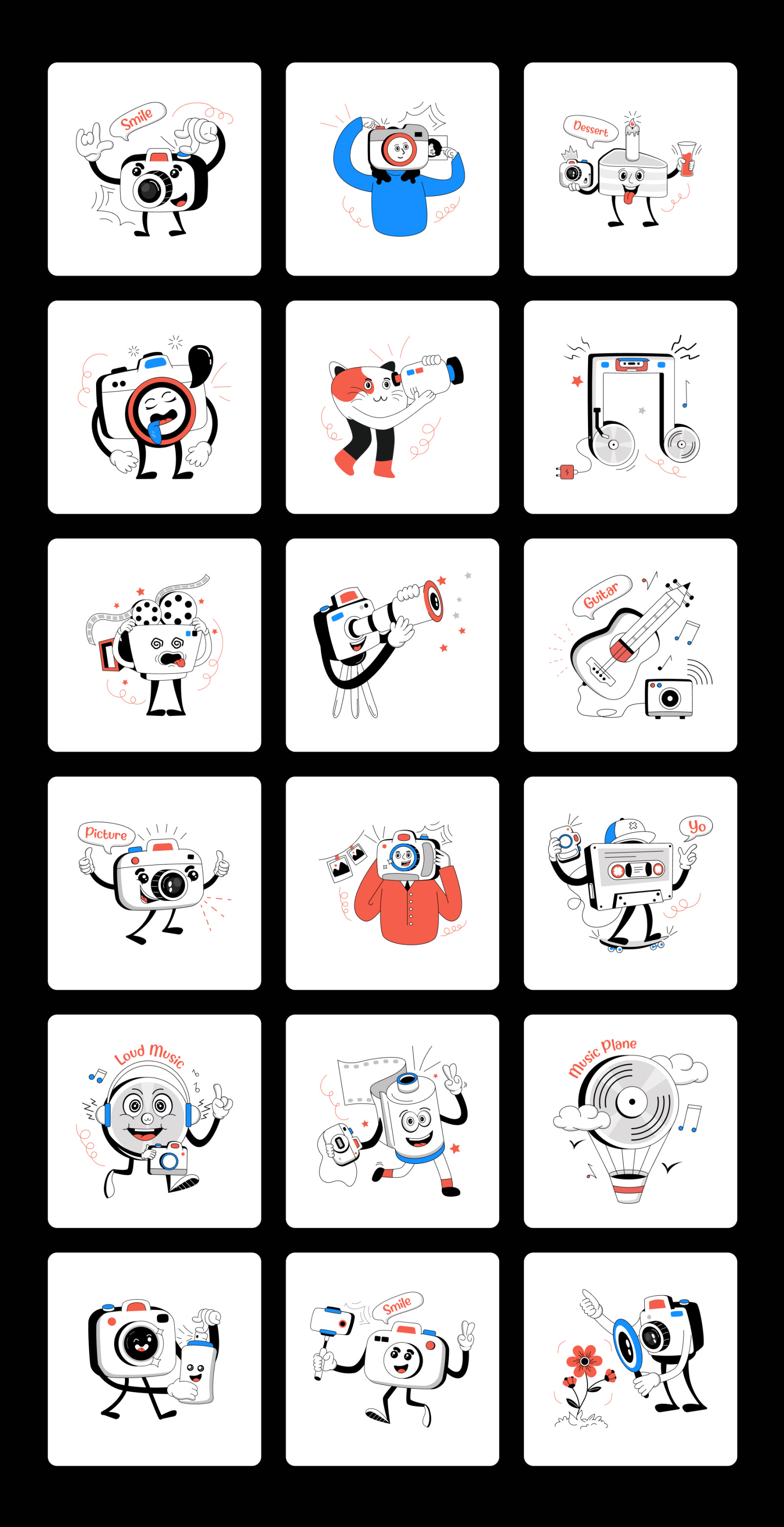 40 Camera Illustrations and Animations 40 Camera Illustrations and Animations