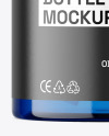 Blue Plastic Bottle w/ Pump Mockup Blue Plastic Bottle w/ Pump Mockup