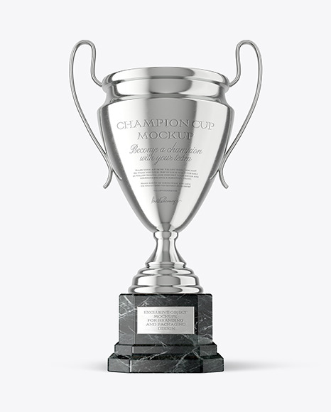 Silver Champion Cup Mockup