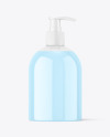 Clear Plastic Bottle w/ Pump Mockup Clear Plastic Bottle w/ Pump Mockup