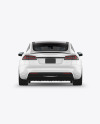 Electric Car Mockup - Back View