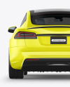 Electric Car Mockup - Back View