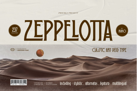 Zeppelotta - Classic Art Deco Type - Surreal