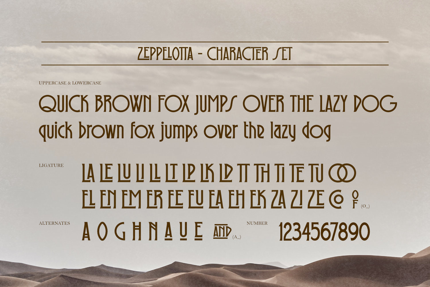 Zeppelotta - Classic Art Deco Type Zeppelotta - Classic Art Deco Type