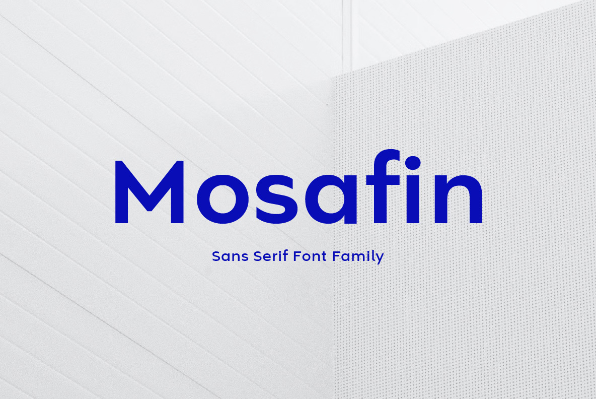 Mosafin Sans Serif Font Family