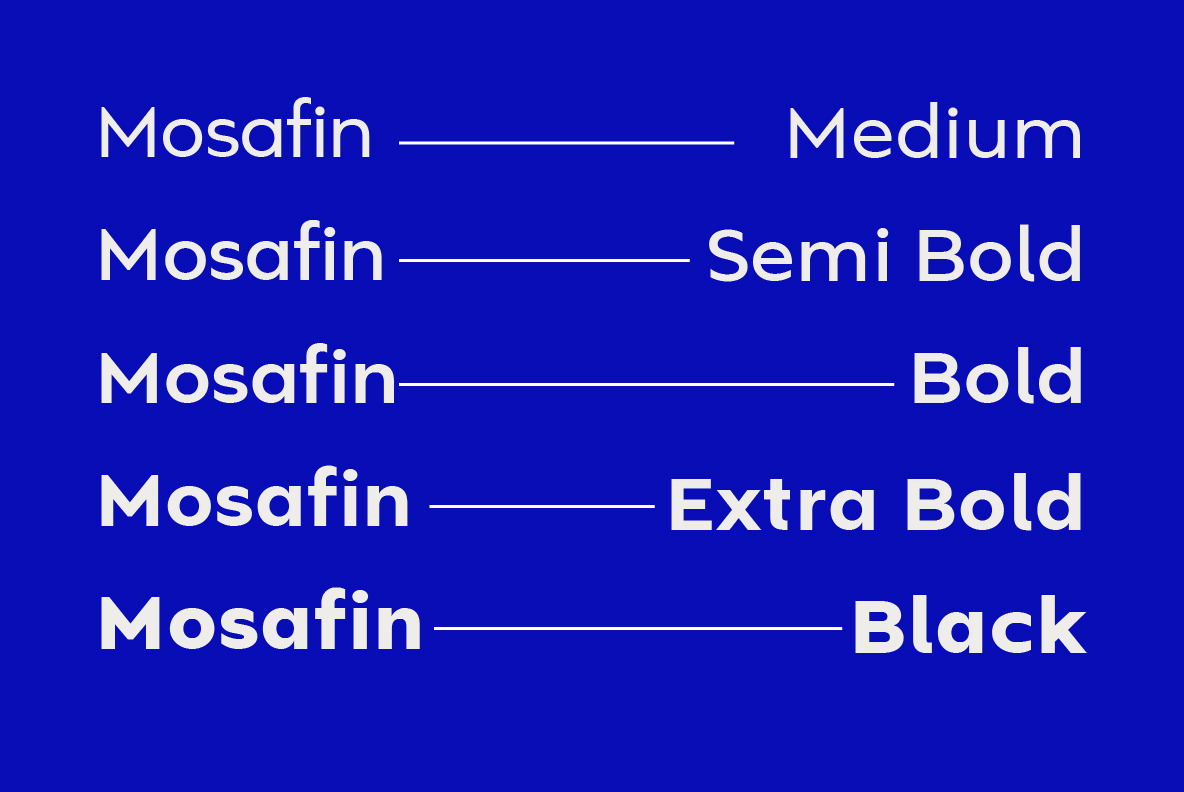 Mosafin Sans Serif Font Family