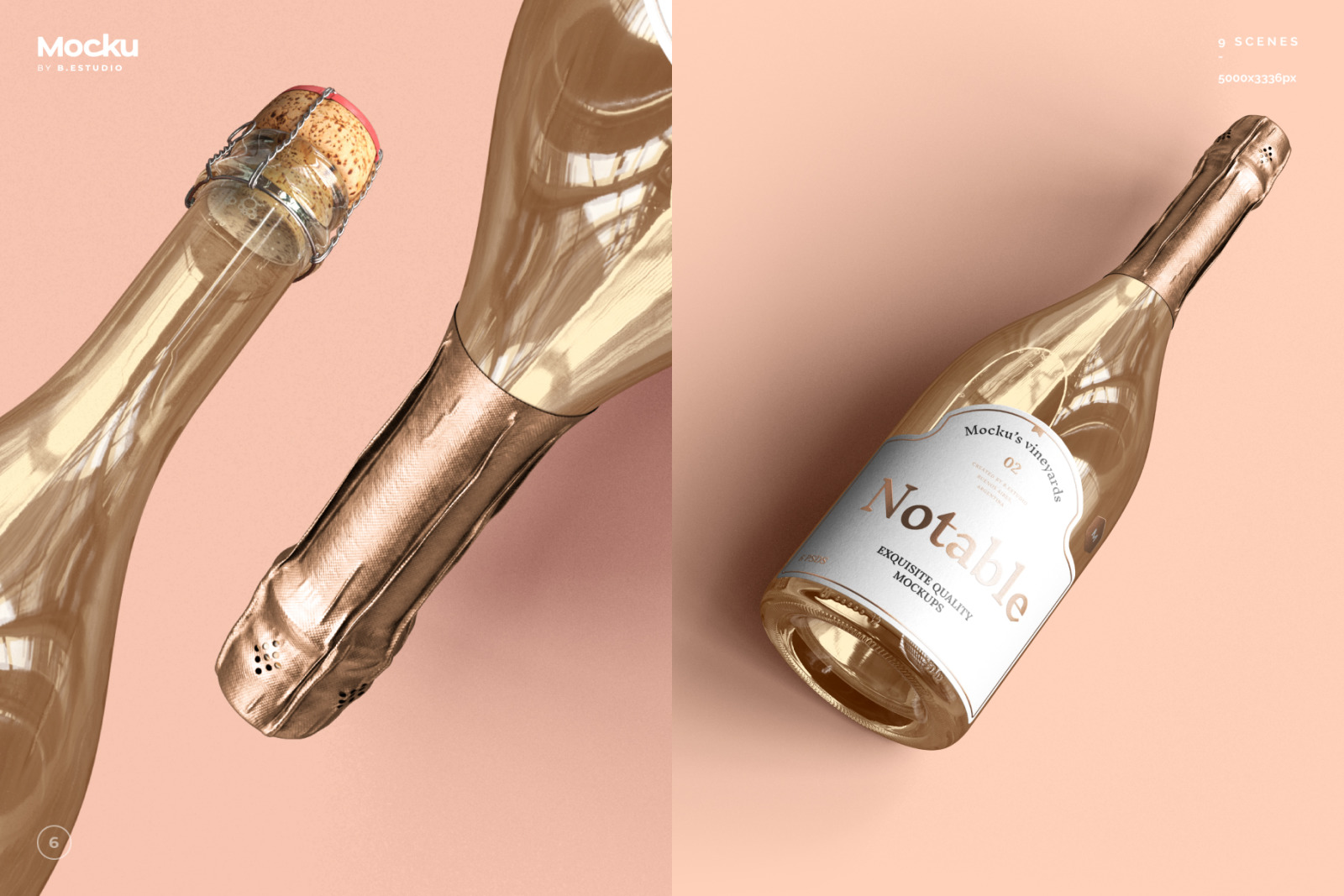 Wine Bottle Mockups - Bundle Wine Bottle Mockups - Bundle