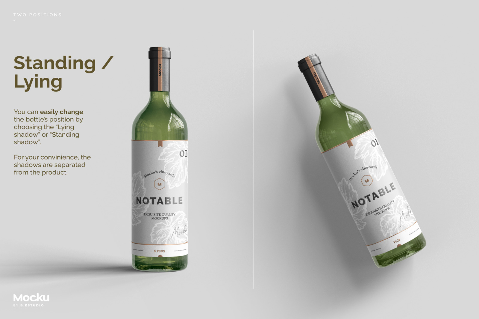 Wine Bottle Mockups - Bundle Wine Bottle Mockups - Bundle