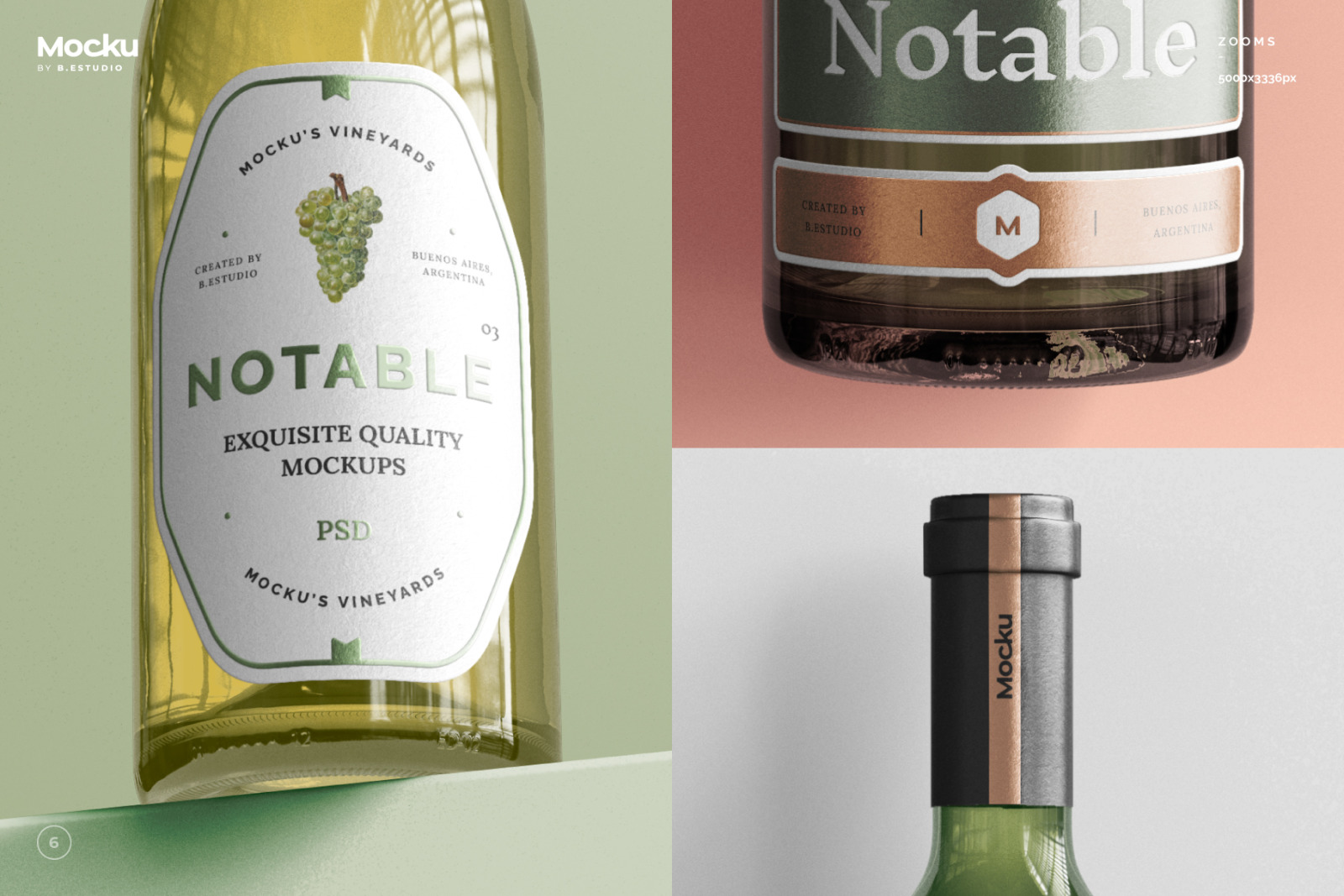 Wine Bottle Mockups - Bundle