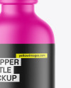 Matte Plastic Dropper Bottle Mockup