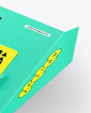 Cardholder w/ Plastic Card Mockup