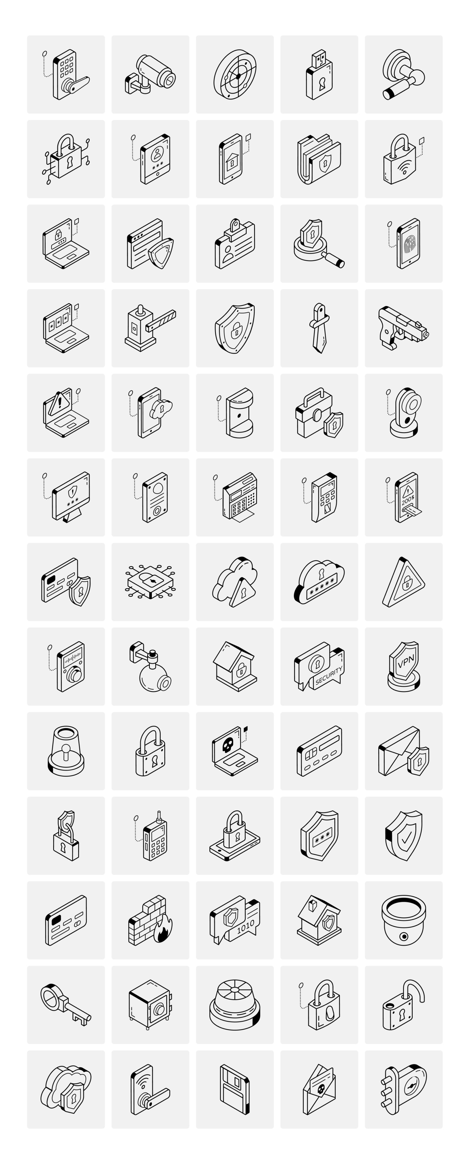 Animated Security Icon Set