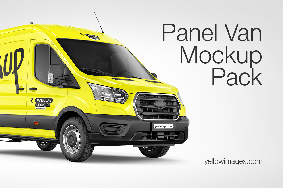 Panel Van Mockup Pack Panel Van Mockup Pack