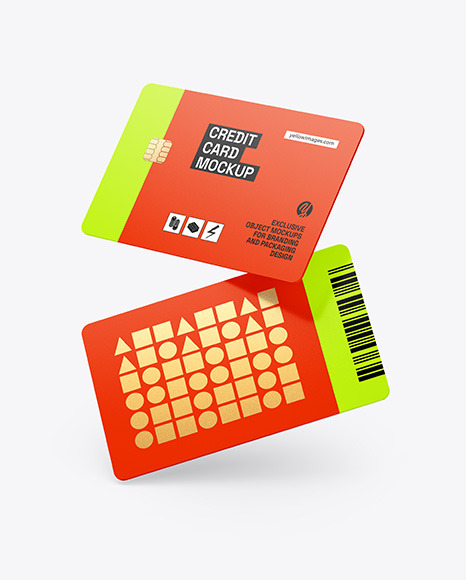 Two Credit Cards Mockup