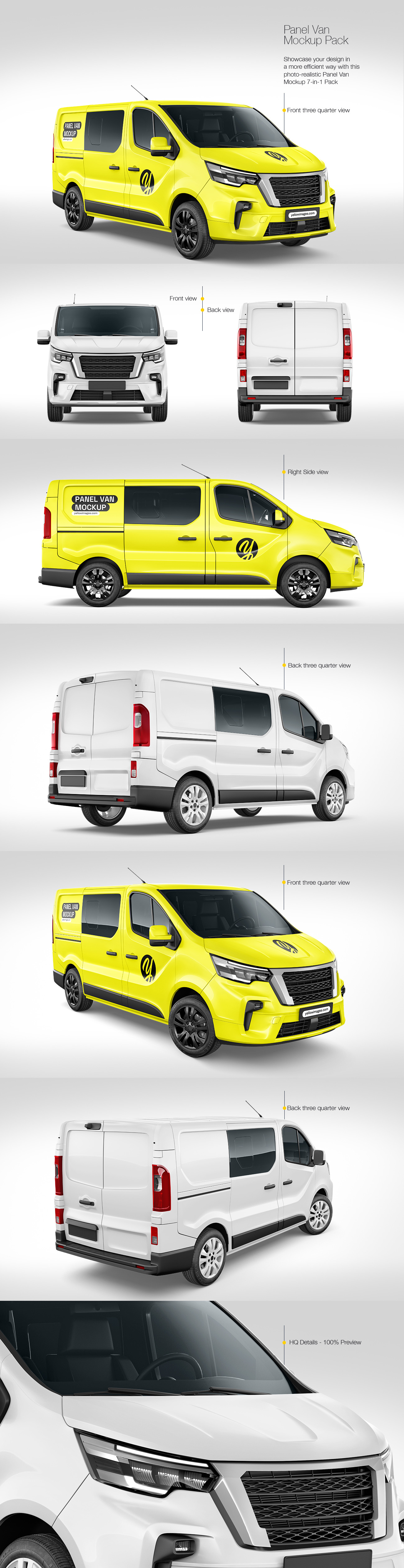 Panel Van Mockup Pack