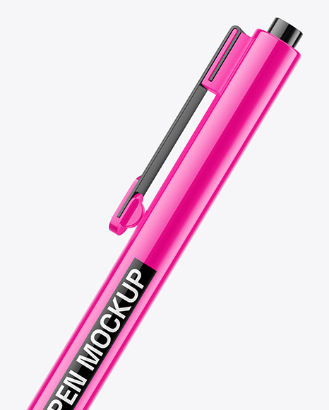 Glossy Mechanical Pen Mockup