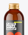 Amber Plastic Bottle Mockup Amber Plastic Bottle Mockup