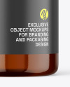 Amber Plastic Bottle Mockup Amber Plastic Bottle Mockup