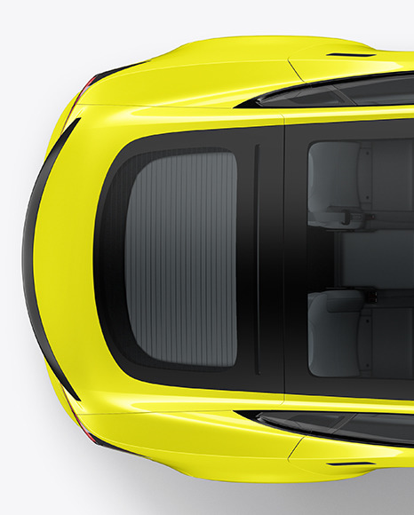 Electric Car Mockup - Top View