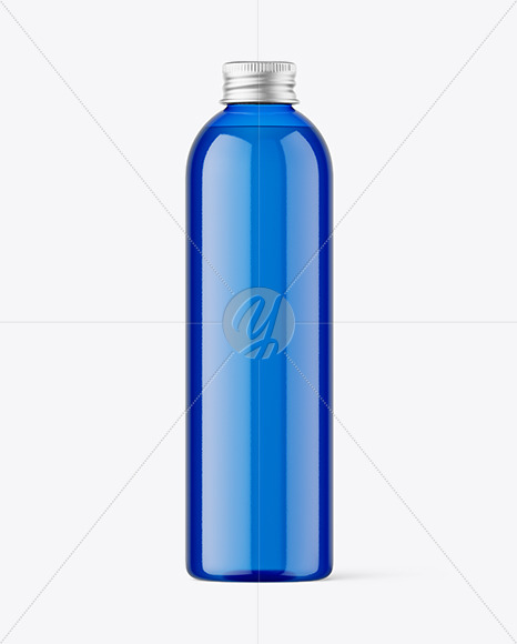Blue Plastic Bottle Mockup Blue Plastic Bottle Mockup