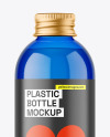 Blue Plastic Bottle Mockup Blue Plastic Bottle Mockup