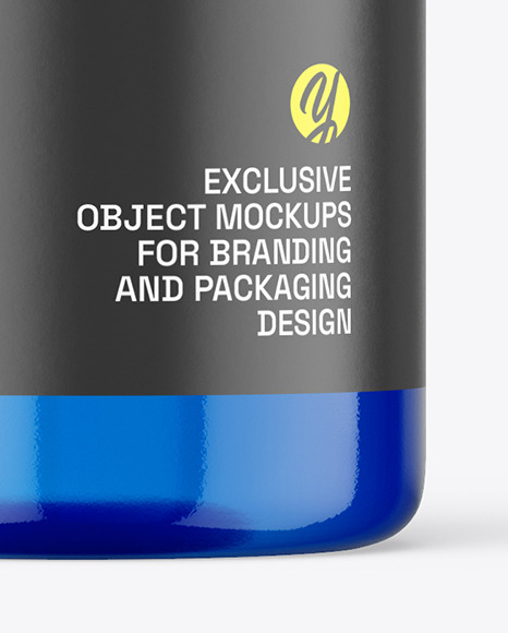 Blue Plastic Bottle Mockup Blue Plastic Bottle Mockup